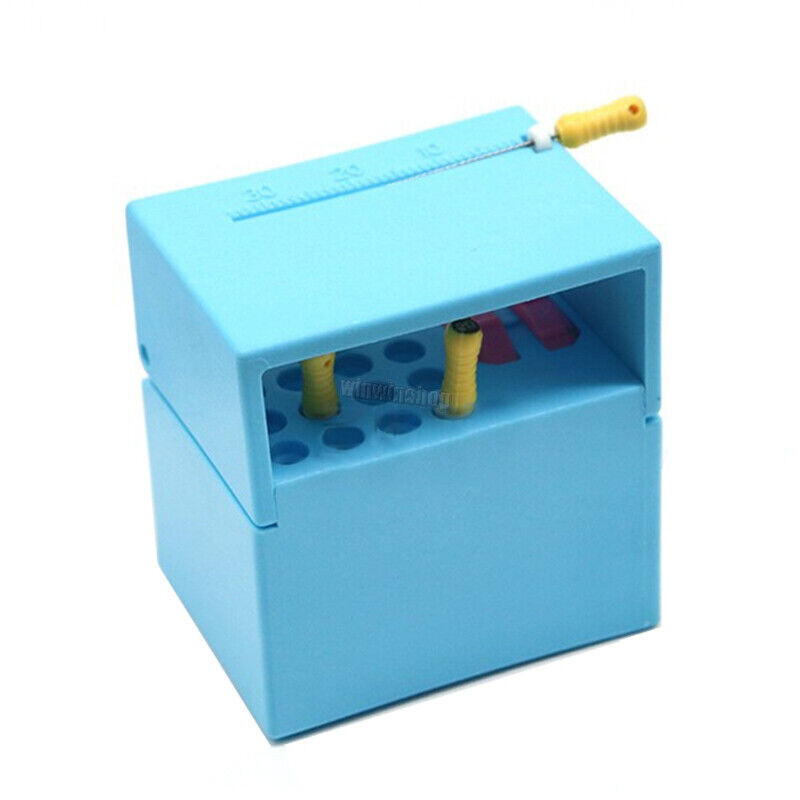 Dental Autoclavable Disinfection Root Canal Endo File Box 20 Holes Memory