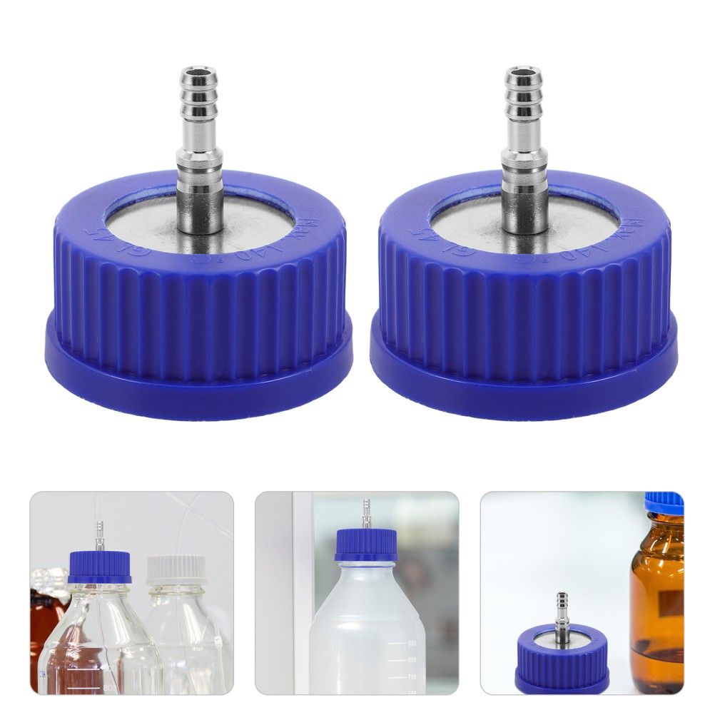 2 Pcs Gl45 Mobile Phase Cap Scientific Glass Bottle Lab Chromatography