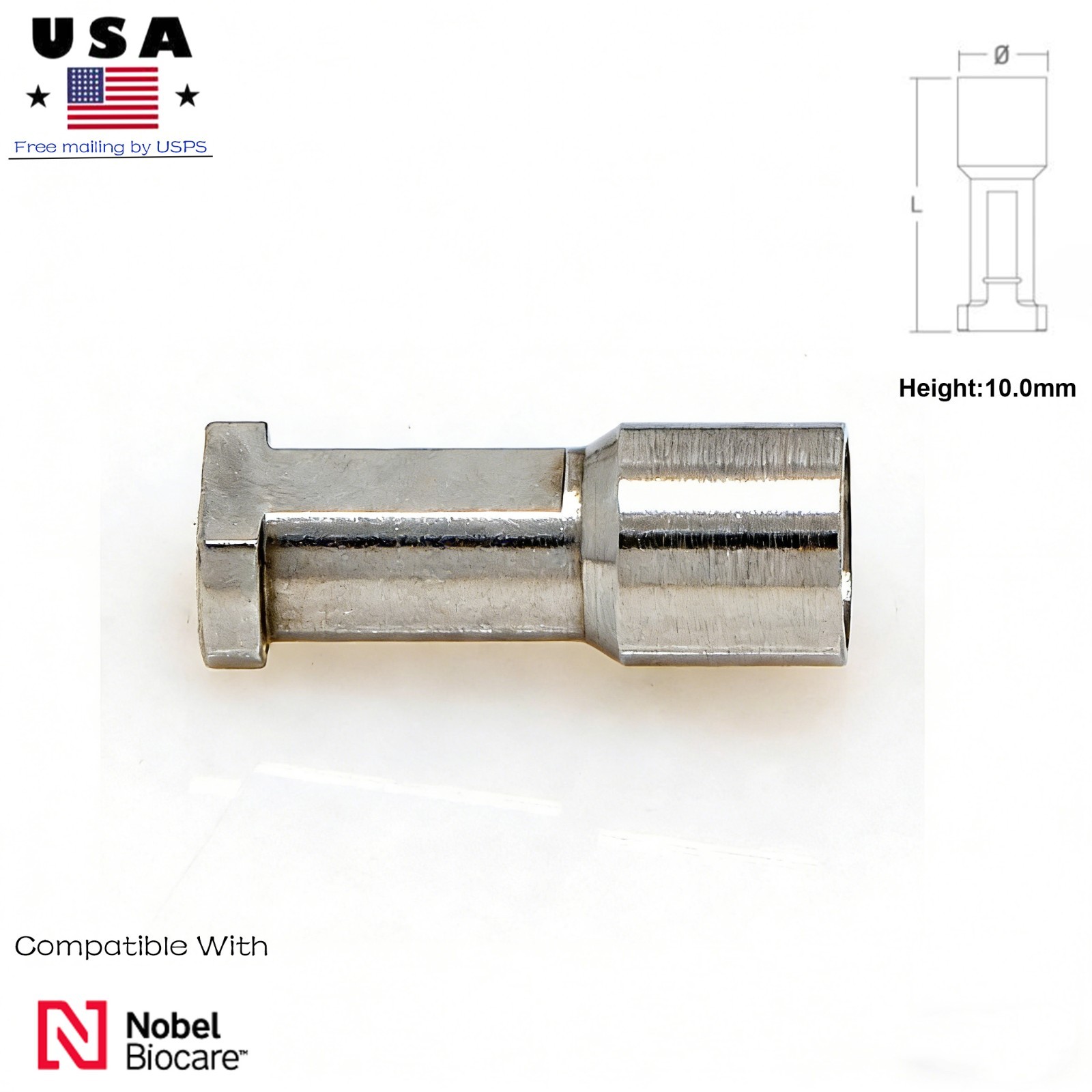 Impression Transfer Coping Nobel Active NP RP Open Closed Tray Analog Dental Lab