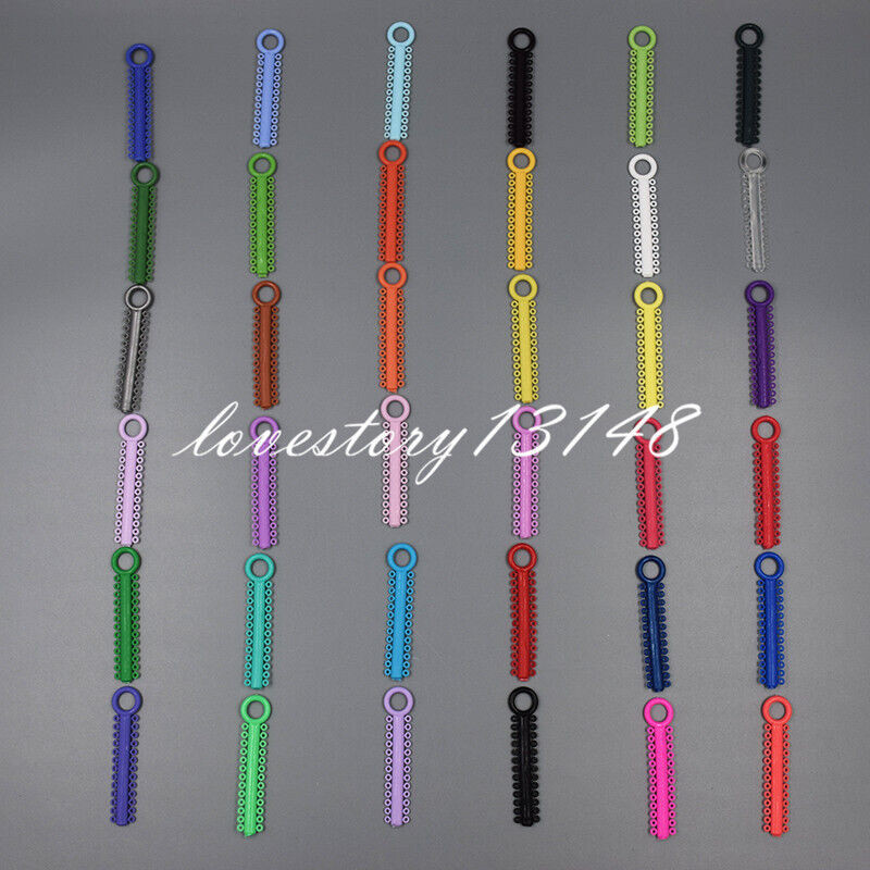 1040Pcs Dental Orthodontic Elastic Braces Rubber Ligature Ties 37Color to Choose