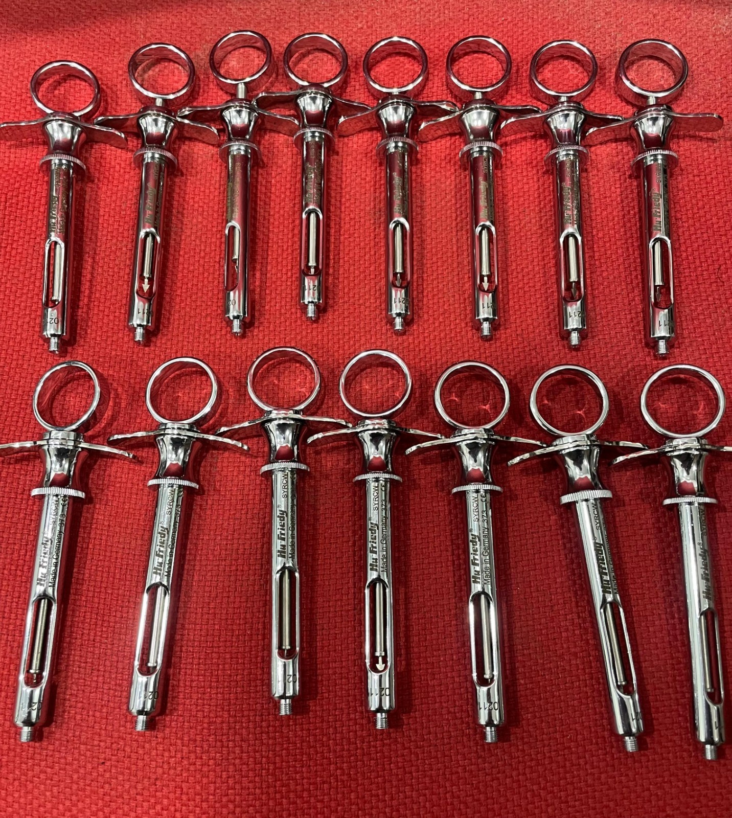 Hu-friedy CW style dental Anesthetic Aspirating 1.8ml syringe SYRCW lot 15 pcs