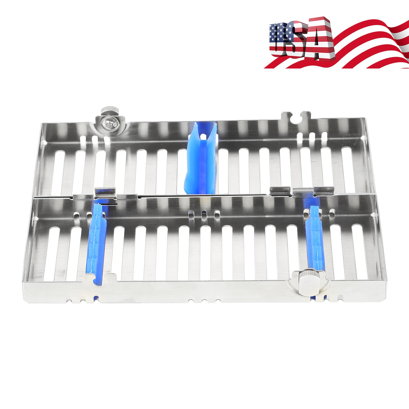 Dental Autoclave Sterilization Cassette Rack Box Tray For 5 Instrument