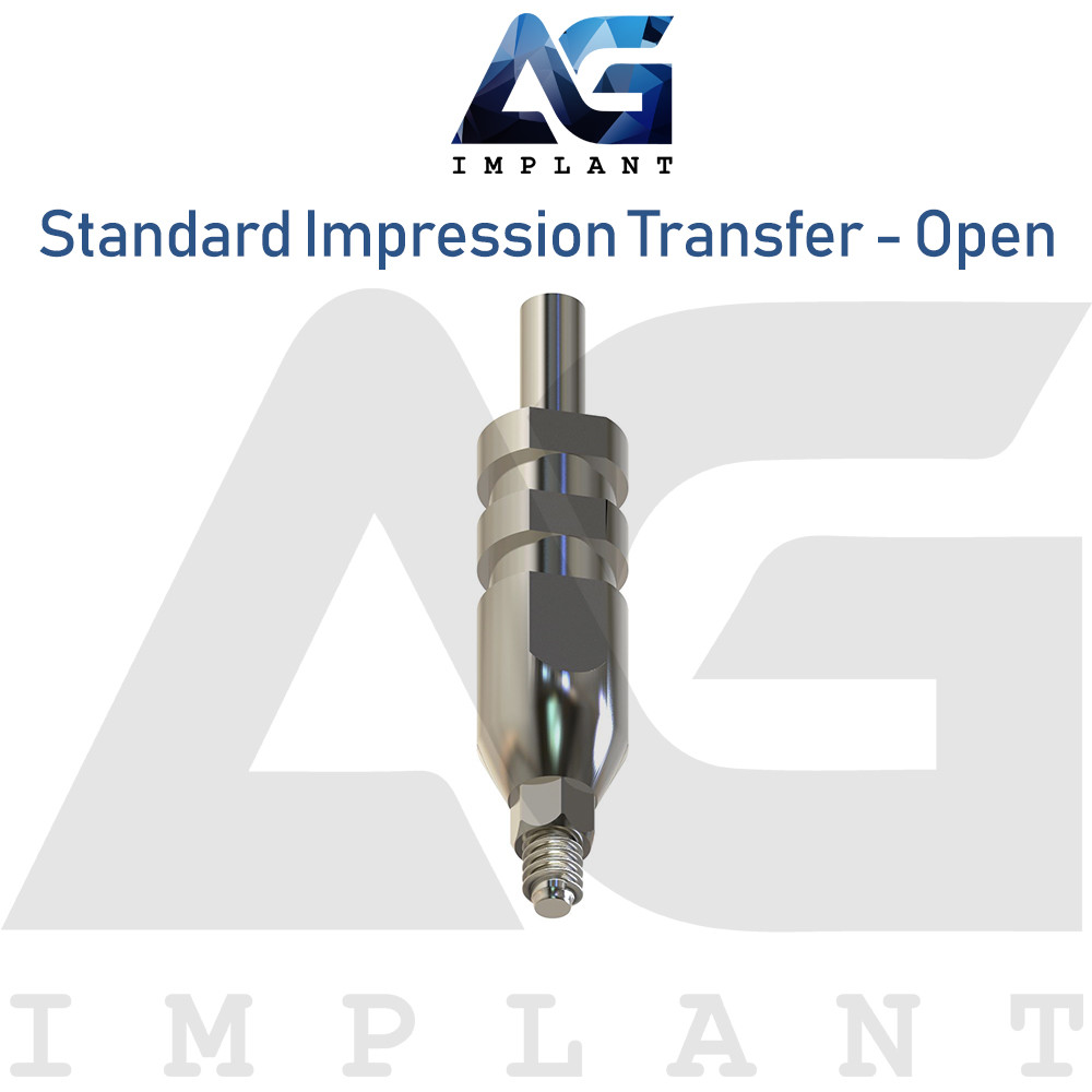 10 Standard Impression Transfer Platform – Open Tray Dental Internal Hex 2.42mm