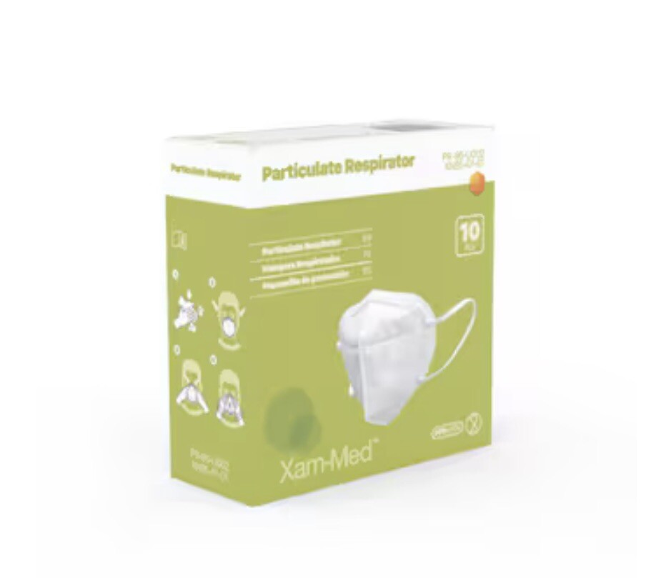 2 Pack Of Xam-Med 10-Pack Disposable PR-95-U002- PFE ≥ 95% Particulate Masks