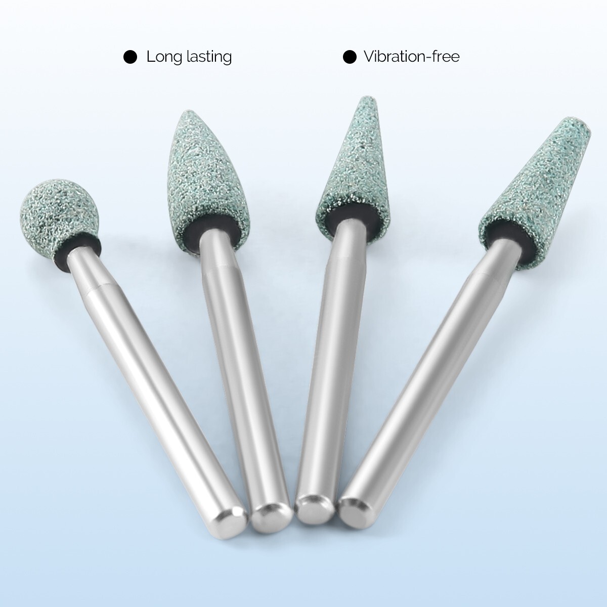 12pcs Dental High Speed Green Stone Polishing Burs Coarse Grit FG Abrasion Burs