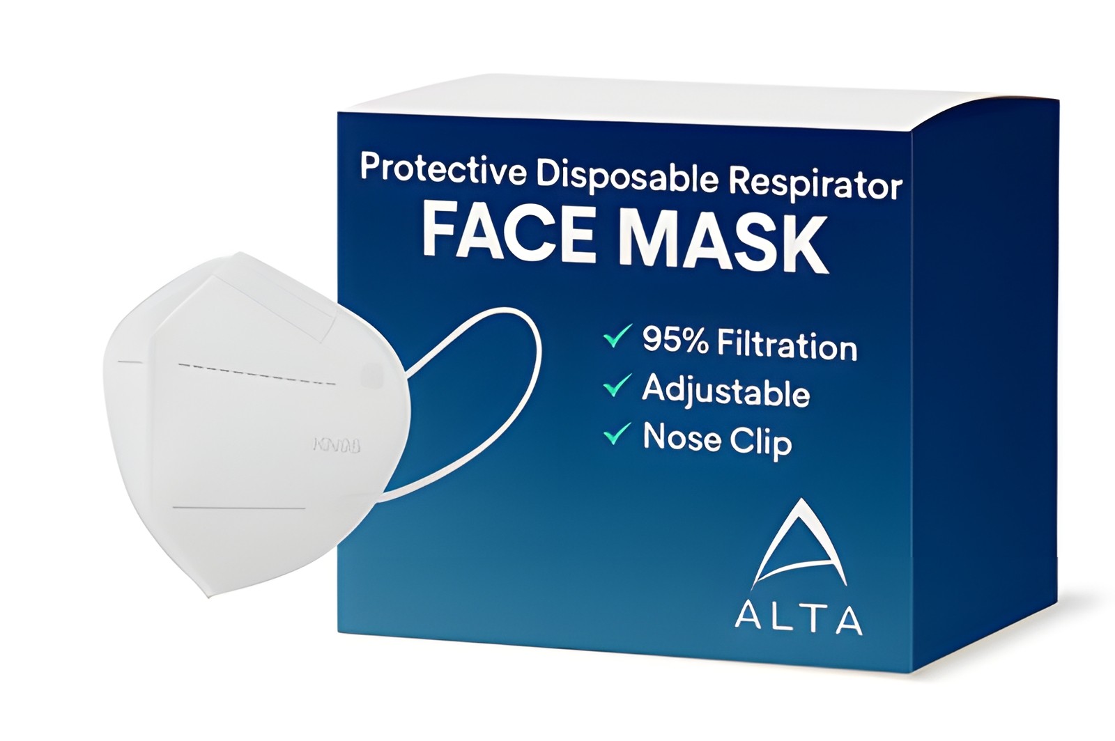 100-Pack KN95 Protective Disposable Face Masks 95% Filtration Earloop Breathable