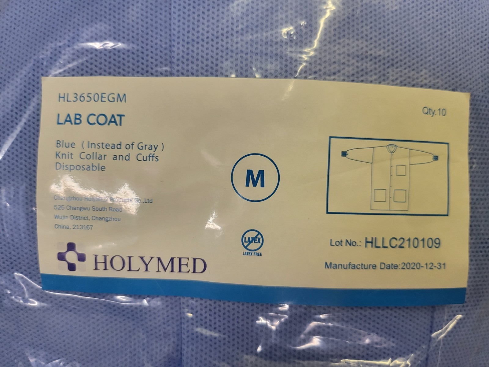 Disposable Lab Coats For Medical Or Dental Mixed Lot Sizes Med And XL Unisex