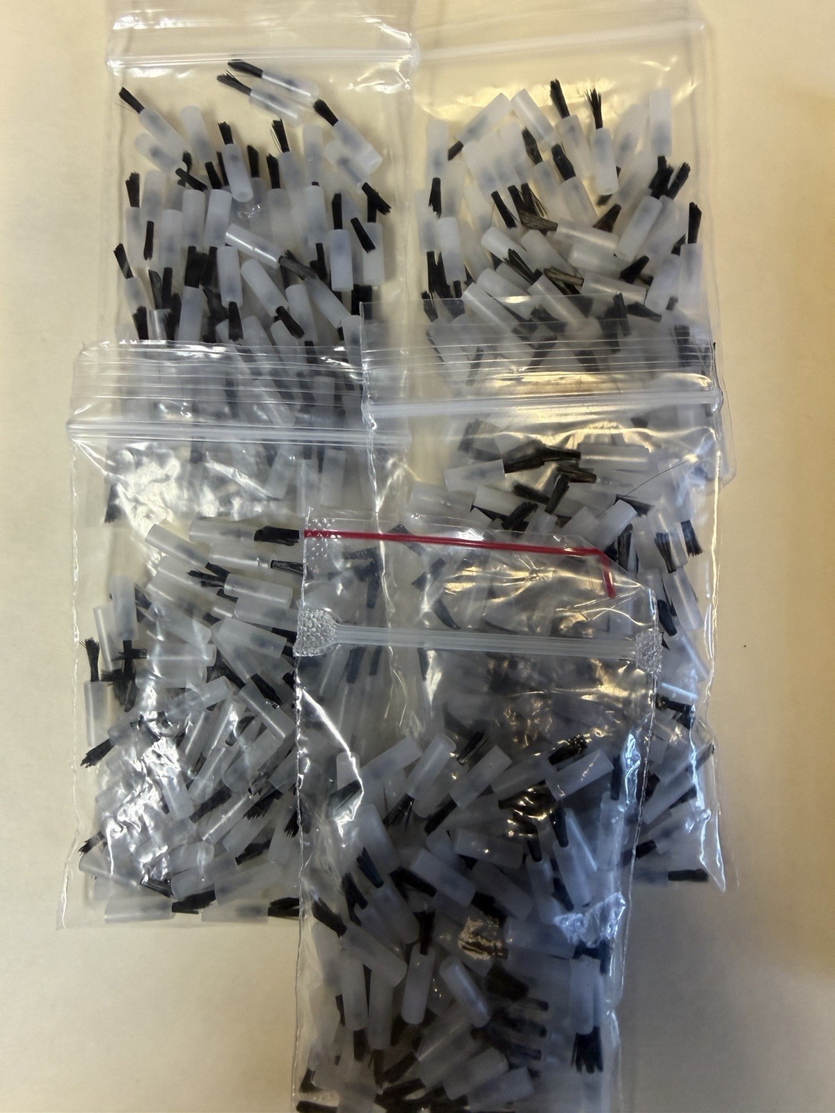 Dental, Autoclavable Brush Handles (x4), Brushes Standard(x500), NEW