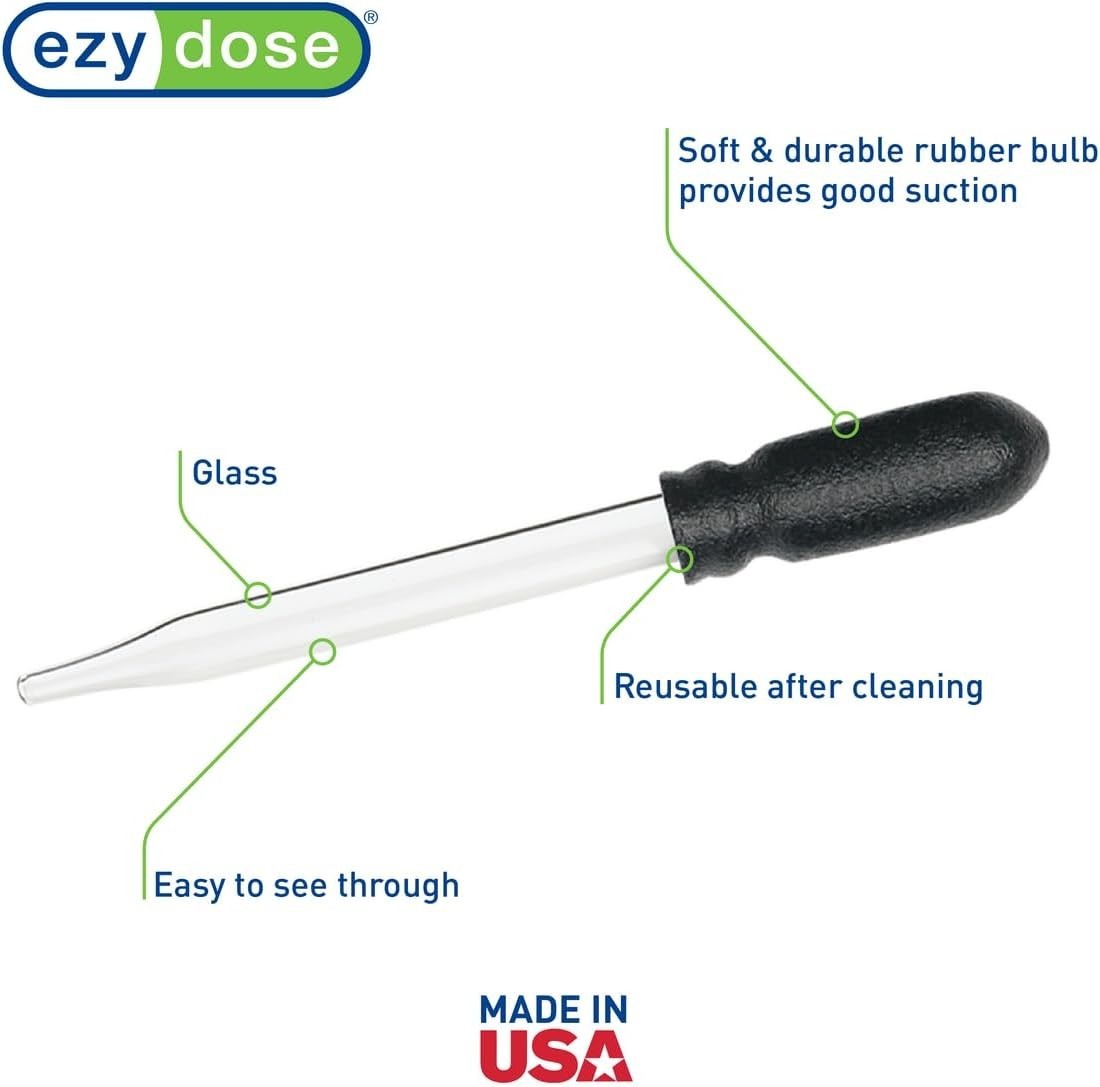 BPA-Free Medicine Dropper – 1mL Glass Dispenser for Accurate Dosing of Eyedrops
