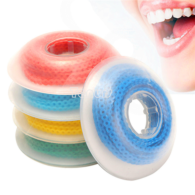 10roll Denta Orthodontic Elastic Ultra Power Chain Elastolink Long/short/closed