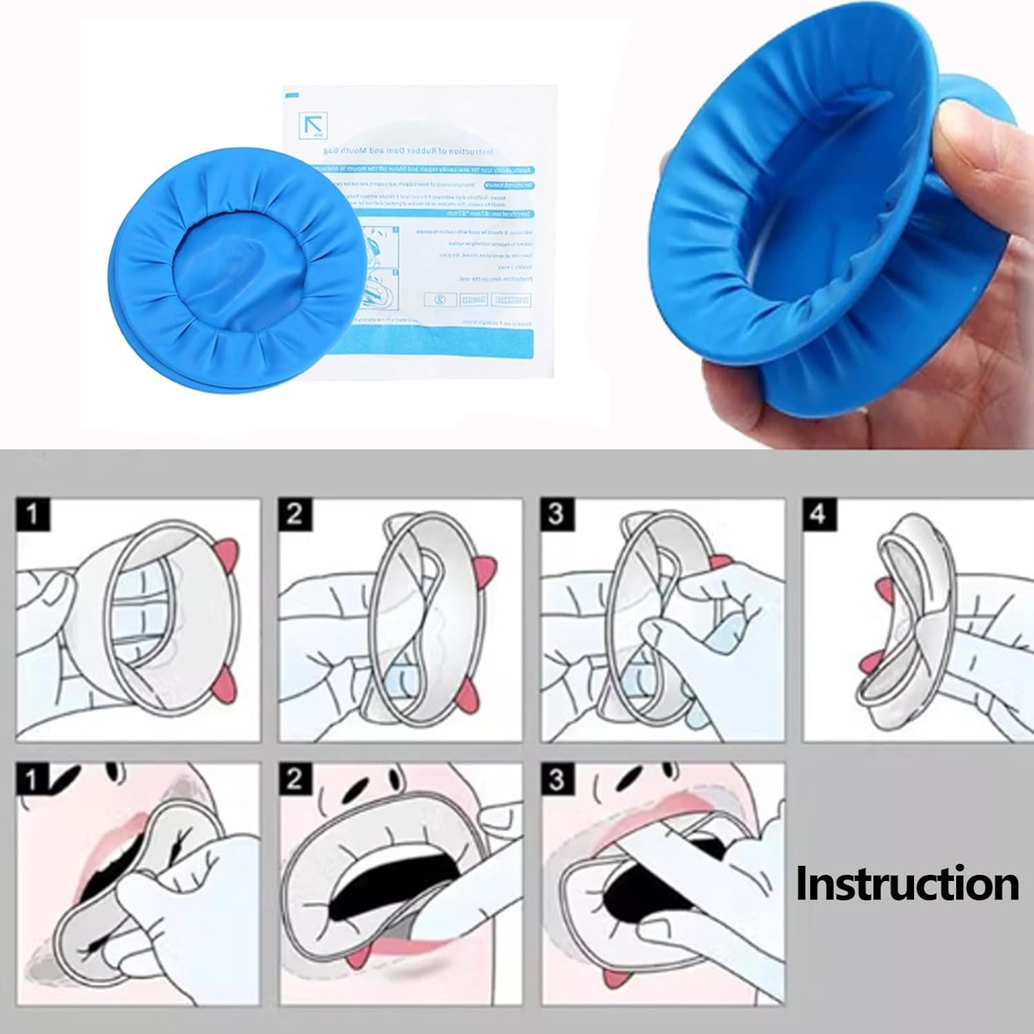 10Pcs Dental Disposable Sterile Rubber Dam Cheek Lip Retractor Opener Latex Free