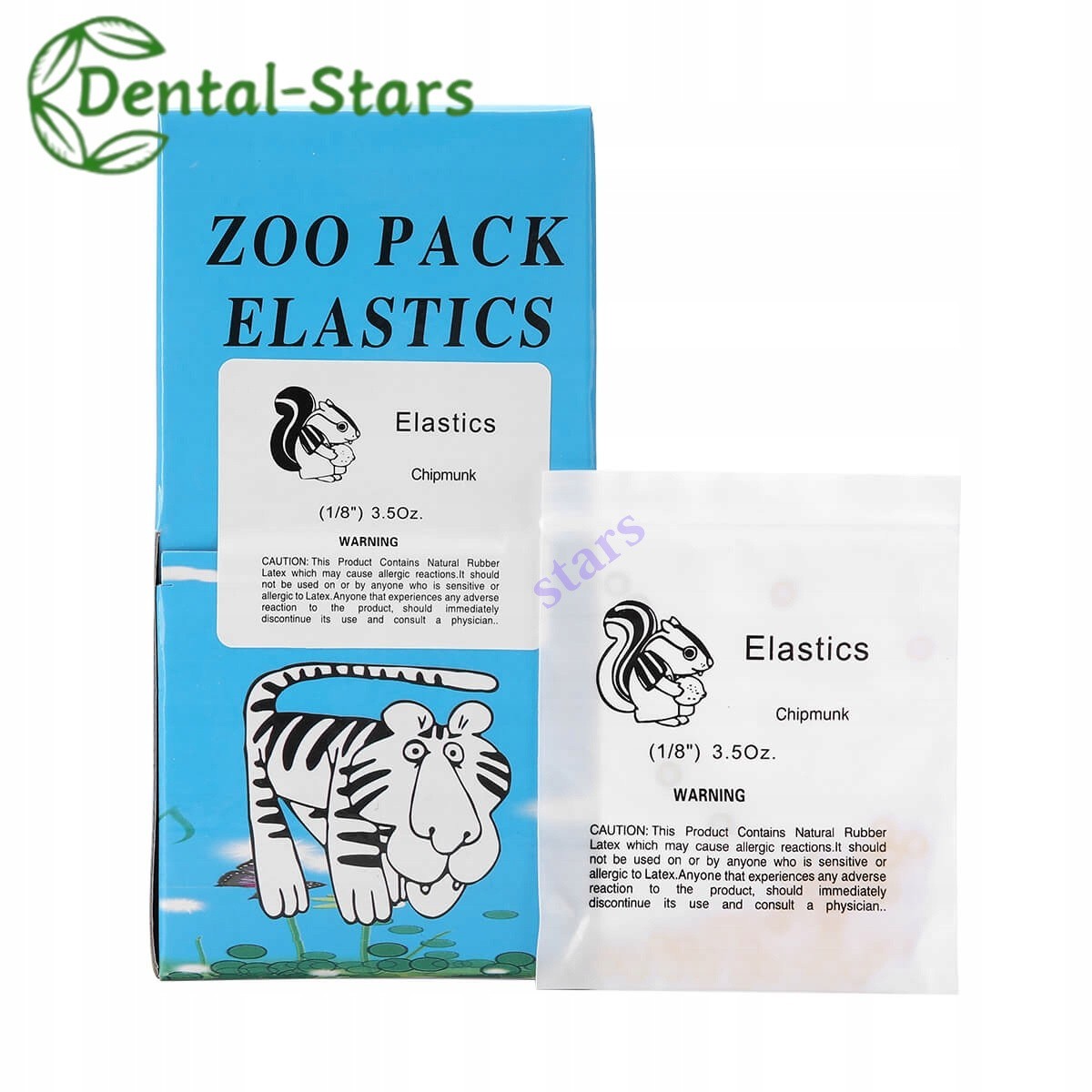 5000Pcs Dental Orthodontic Zoo Elastics Rubber Bands Latex Braces 3.5/5.0/6.5 OZ