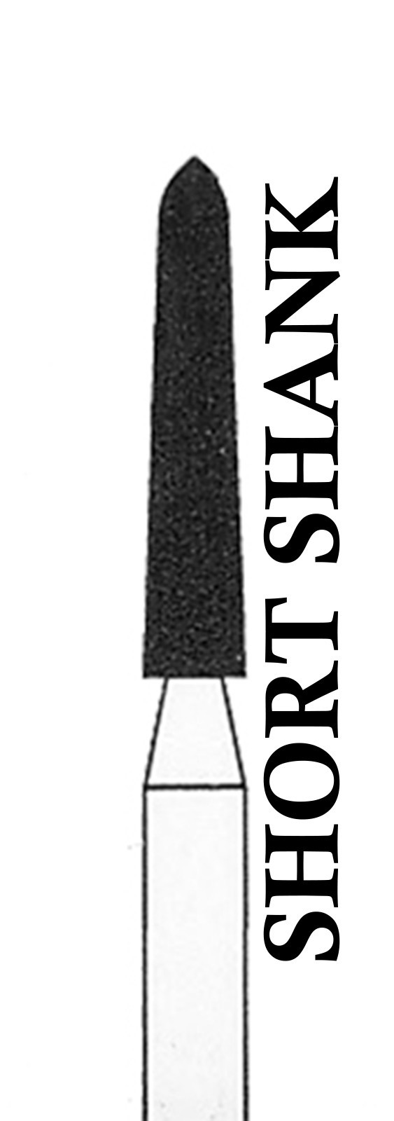 CROSSTECH Dental Diamond Short-Shank-MODIFIEDCHAMFER-878K/016C (MS2MC)-C 5Burs