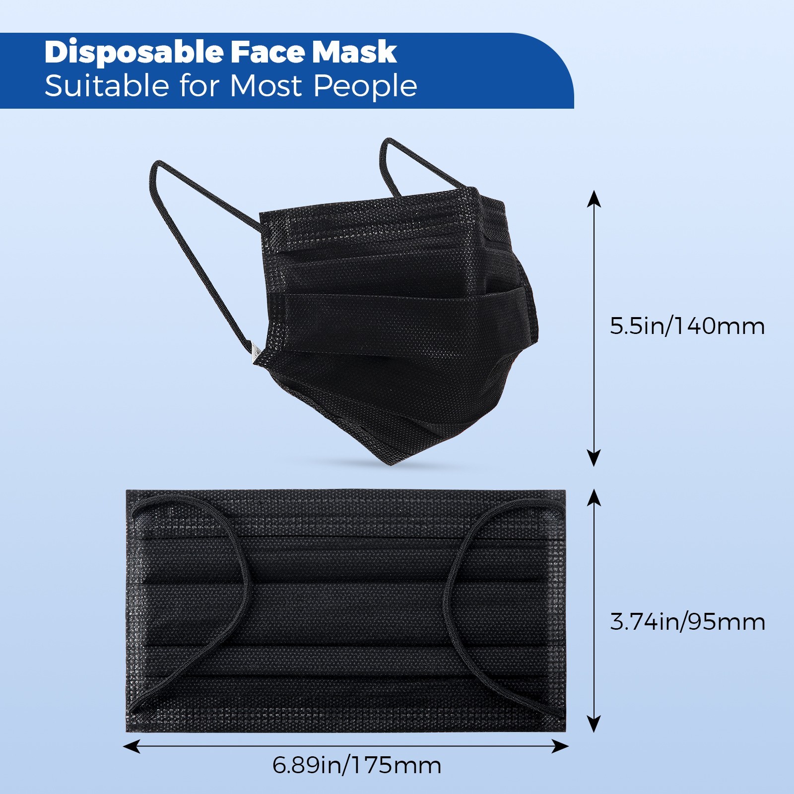 JMU Disposable Medical Face Masks 4-Ply ASTM Level 3 Ear-Loop Face Masks
