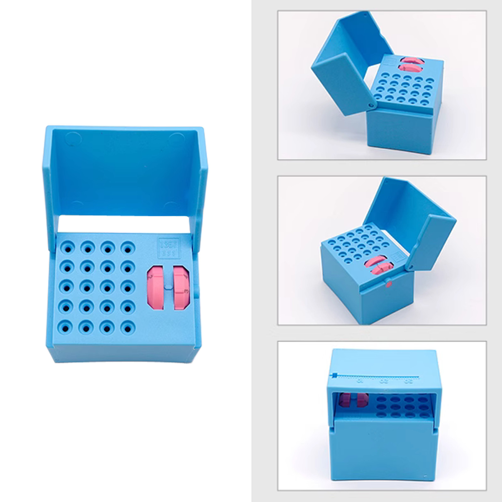 Dental 6/10/20 Holes Endo Files Holder With Memory Autoclavable Box Endodontic