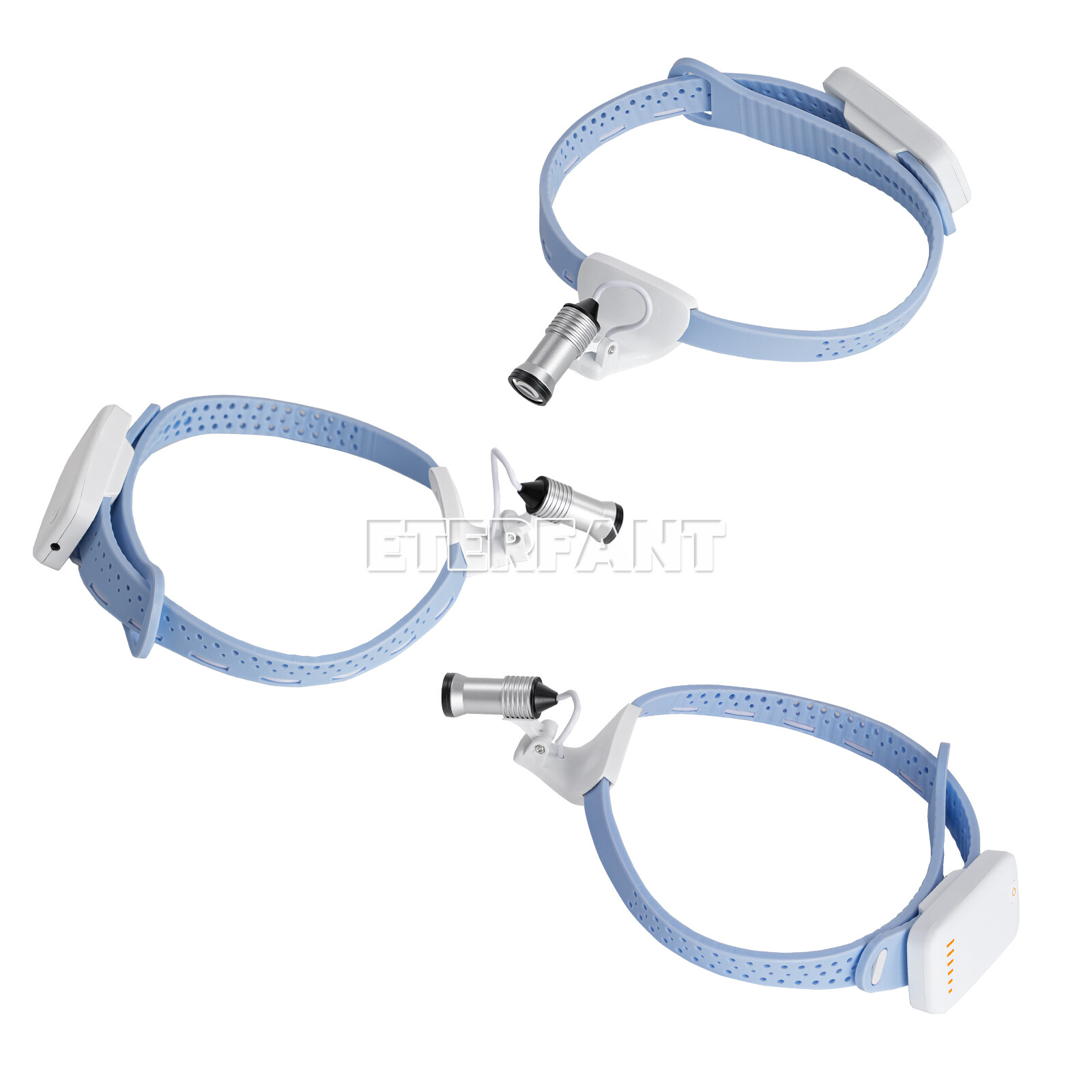 ETERFANT Lightweight Silicone Headlamp Dental Surgery Medical 5W LED Blue
