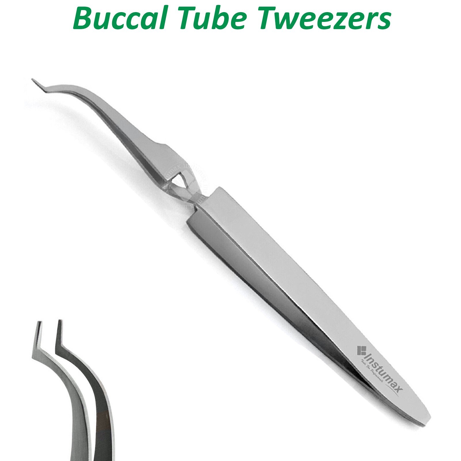 10 Pieces Dental Buccal Tube Tweezers Slim Orthodontic Bracket Placing Holding