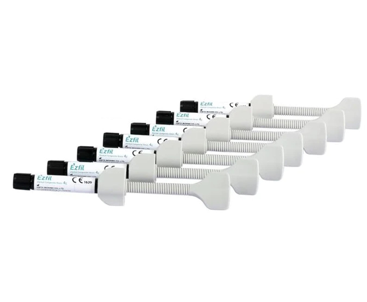Meta Biomed Ezfill Nano Hybrid Composite Resin Light Cure 7x4gm Kit (Free Ship)