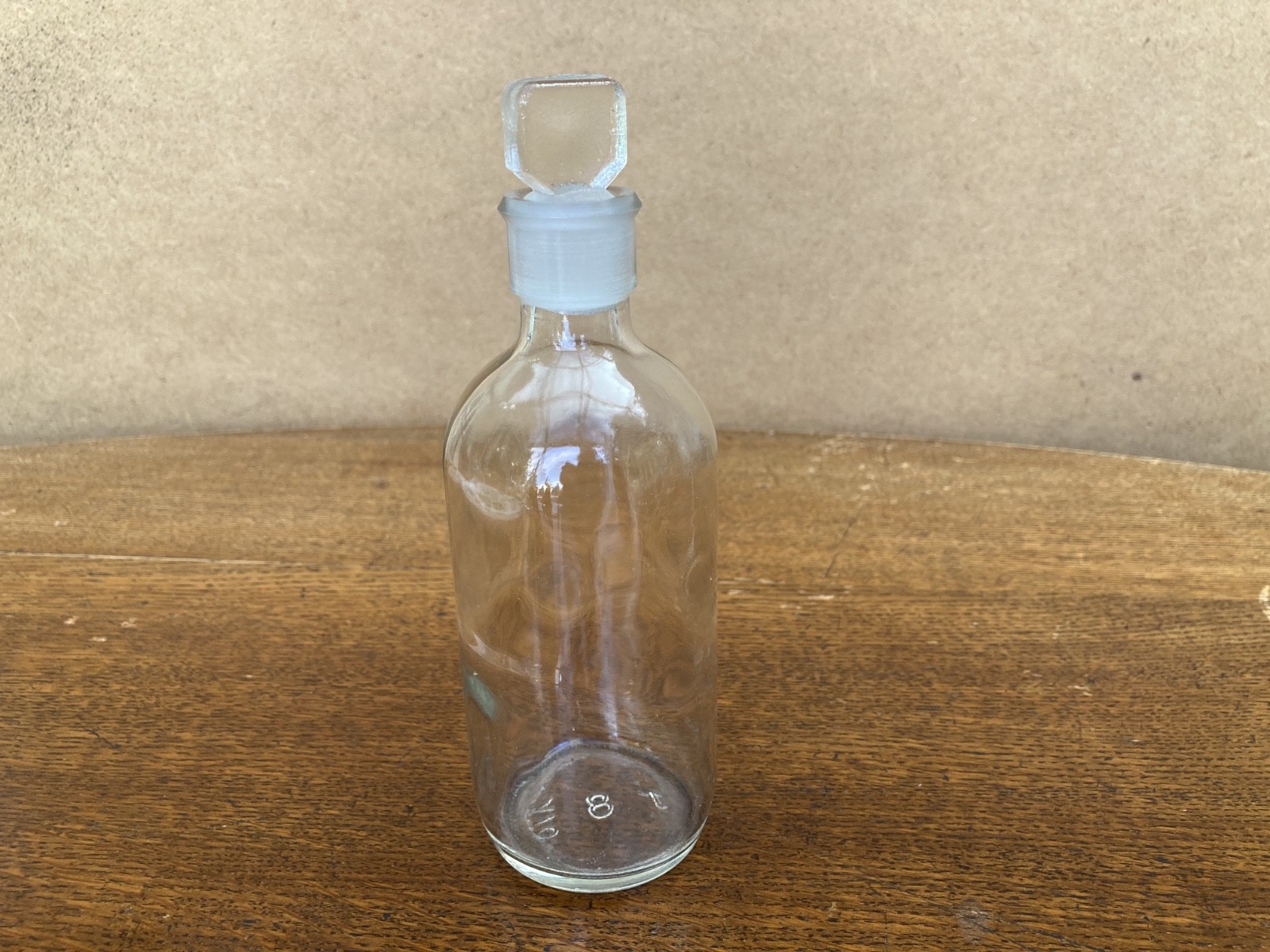 11 vintage laboratory glassware chemical bottles with stoppers