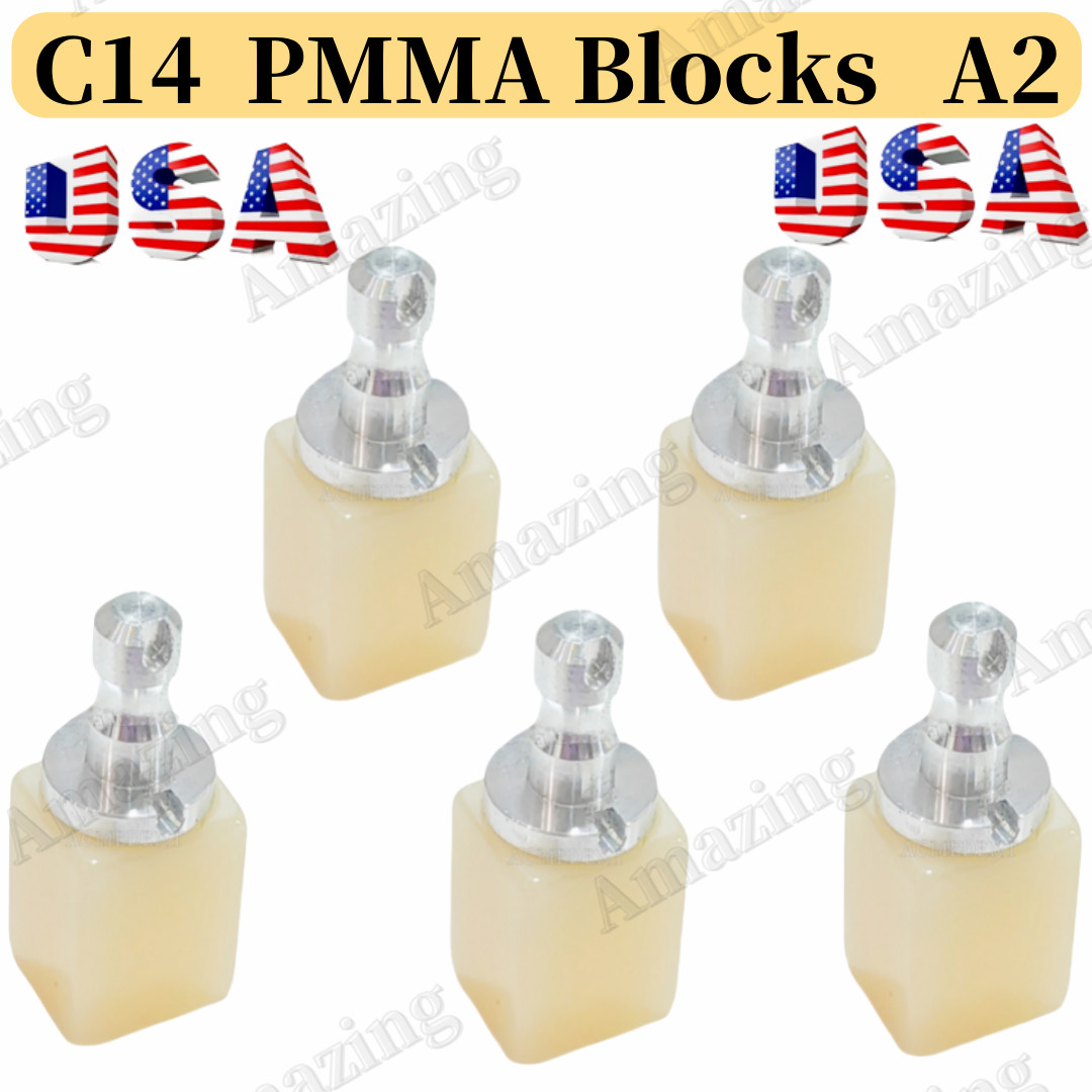 Dental Non Firing PMMA Blocks CAM CAD CEREC A2 C14 Milling Sirona Free Sinter US