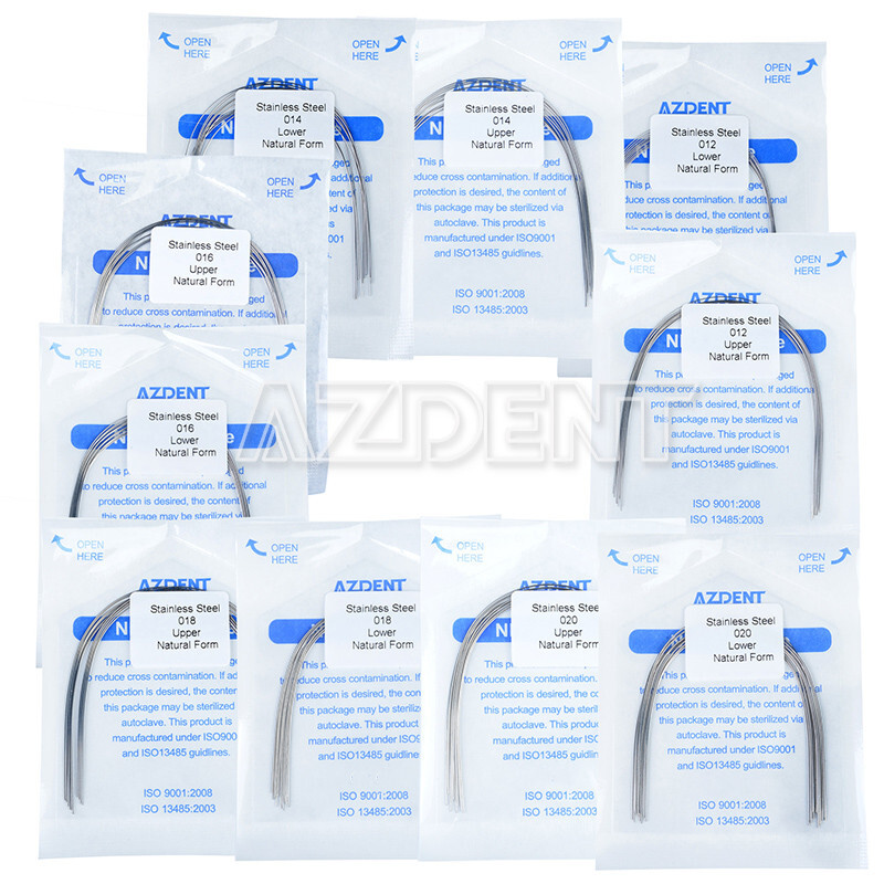 Dental Orthodontic Natural Form Arch Wires Stainless Steel Round 10PCS/Pack HOT