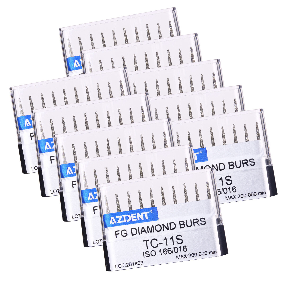 AZDENT Dental Super Coarse FG Diamond Burs fit for High Speed Handpiece