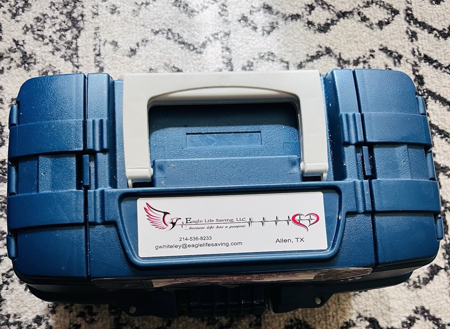 Eagle Life Saving, LLC Emergency Medicine EMS Training Kit Hard Case w/ Sim Meds