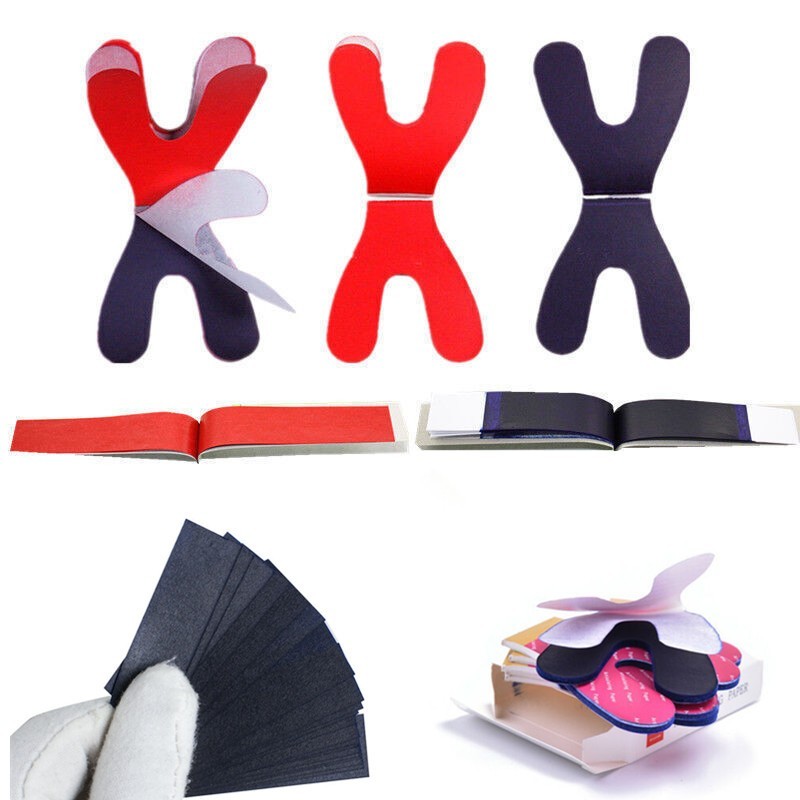Dental Articulating Paper Double Sided Strips/Horseshoe Form Red/Blue Bite Paper