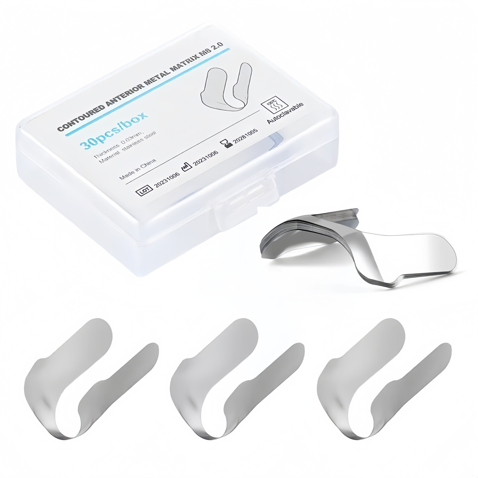 Dental Proximal Anterior Strips Polyester Matrix Bands Clear Matrices Anterior