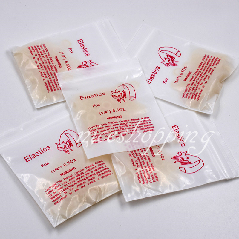 50 Packs Dental Orthodontic Elastic Rubber Bands 1/4” Fox 6.5 oz ZOO Fox