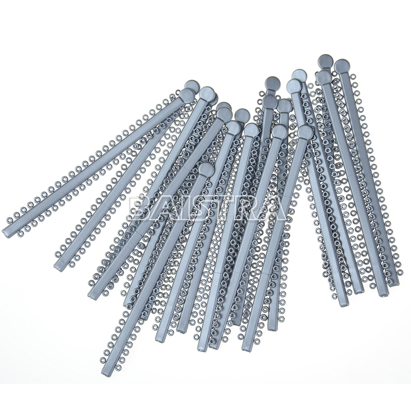 10 Packs Dental Orthodontic Elastic Ligature Ties Gray Latex 1000pcs/Pack