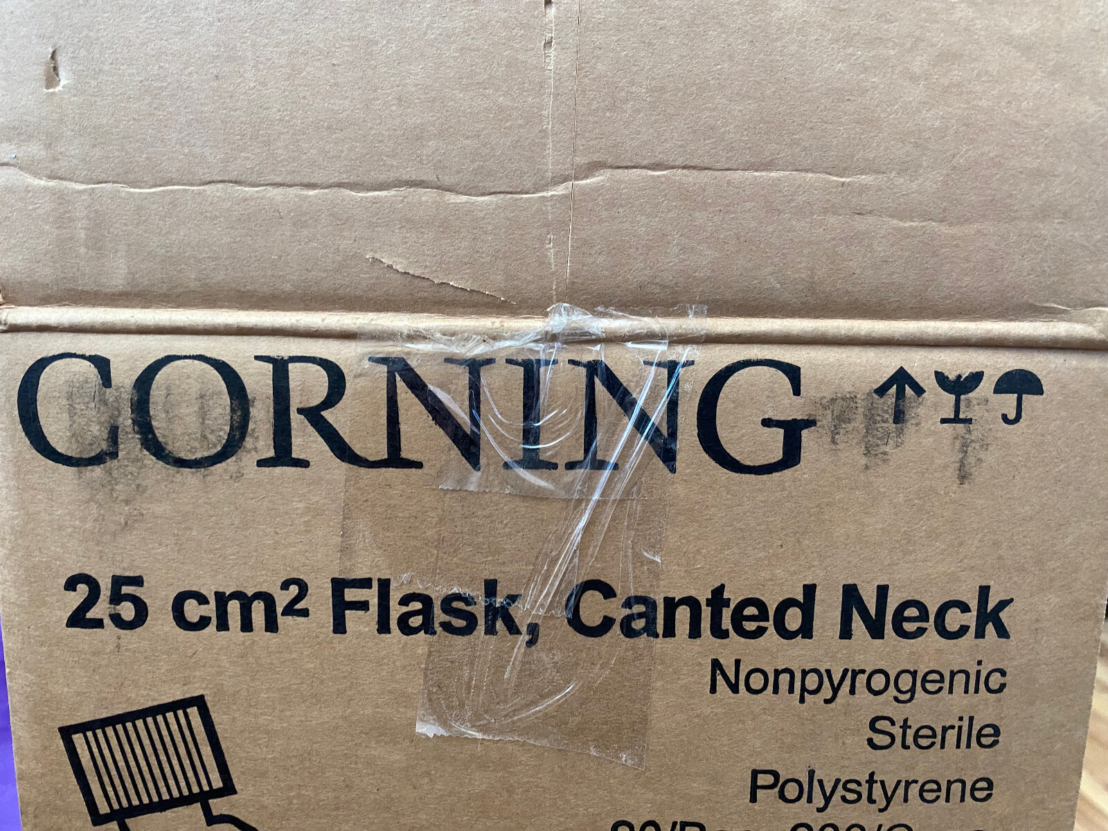 Corning 430639 25cm2 25cm² Flask with vented caps 1/2 Case Exp 10/24