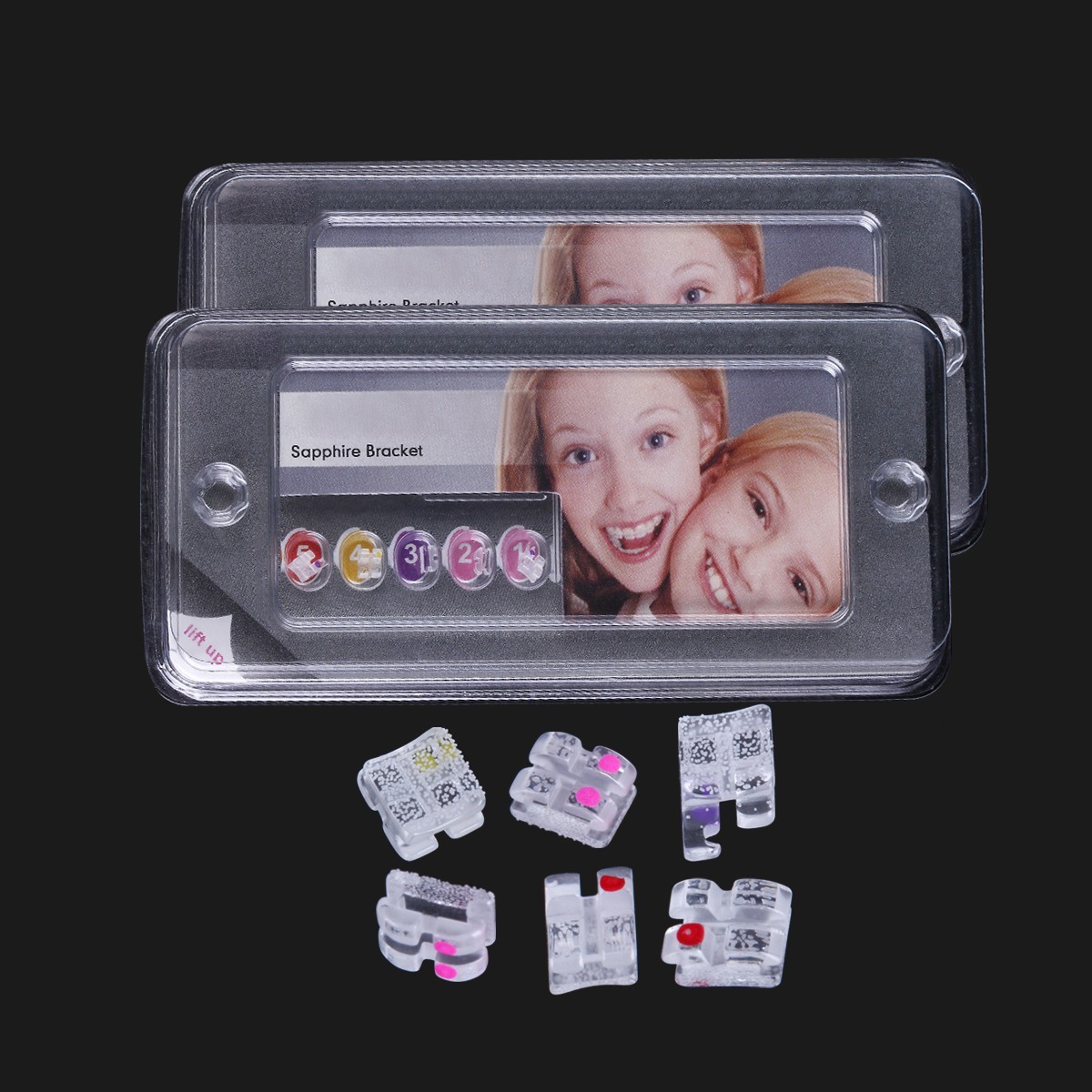 Dental Orthodontic Monocrystalline Sapphire Ceramic Brackets Roth/MBT .022/018