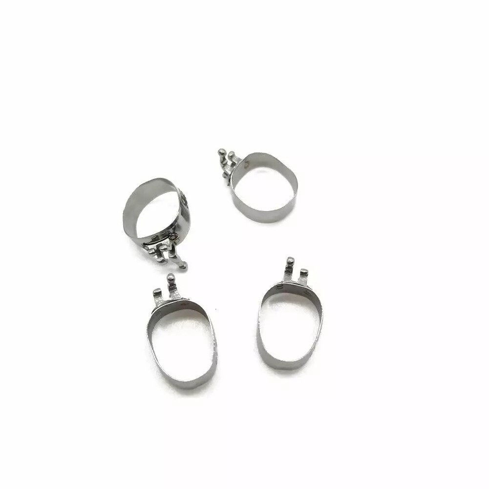 orthodontic bicuspid band pre-welded with roth brackets 4pcs/kit band size #1 -#