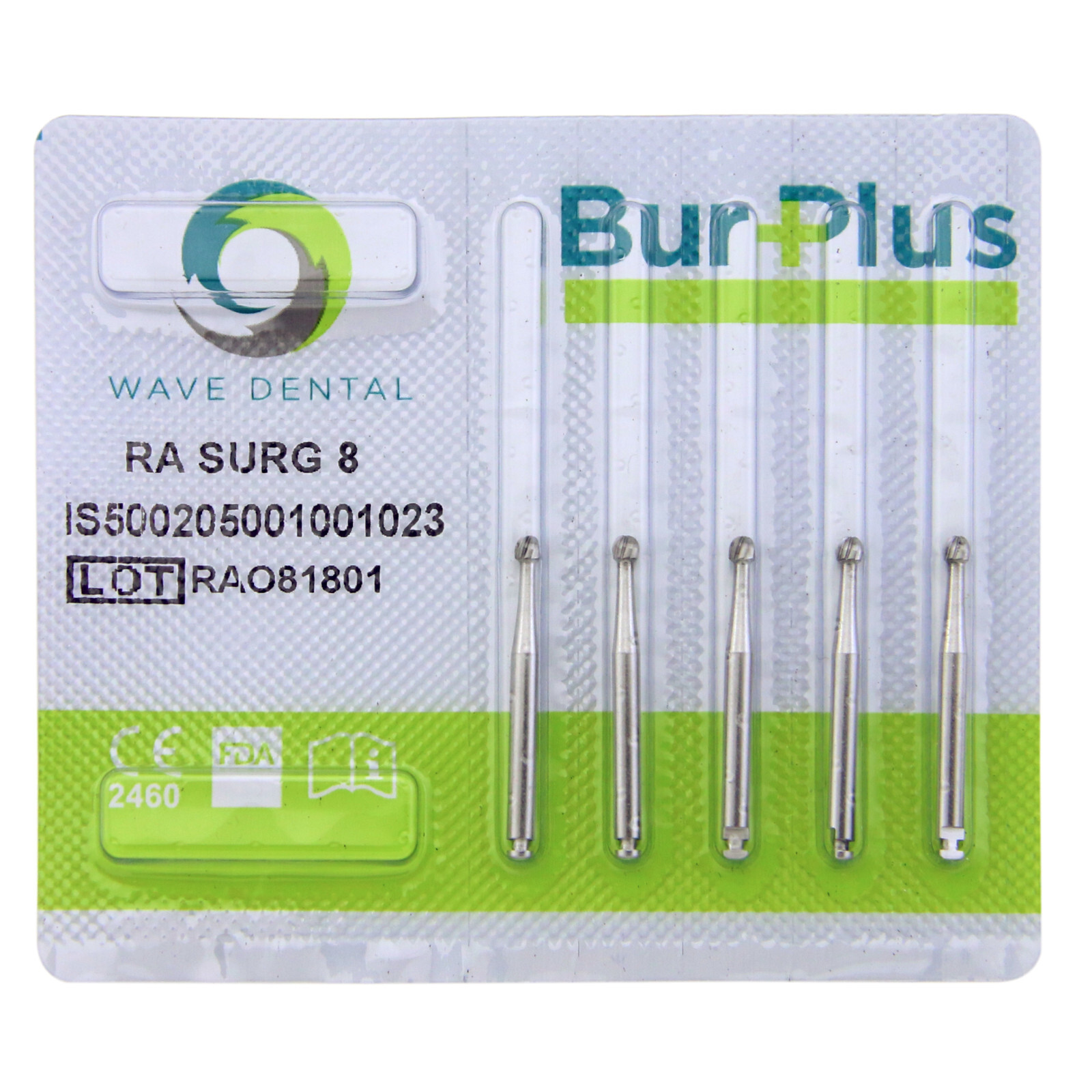 Wave Dental Carbide Surgical Bur Latch RA SURG Burs 26mm Round Straight Fissure