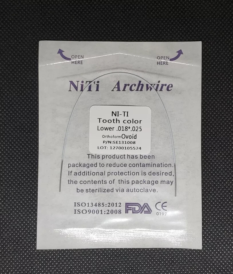 10Packs Dental Orthodontic Super Elastic Niti Tooth Color Rectangular Arch Wires