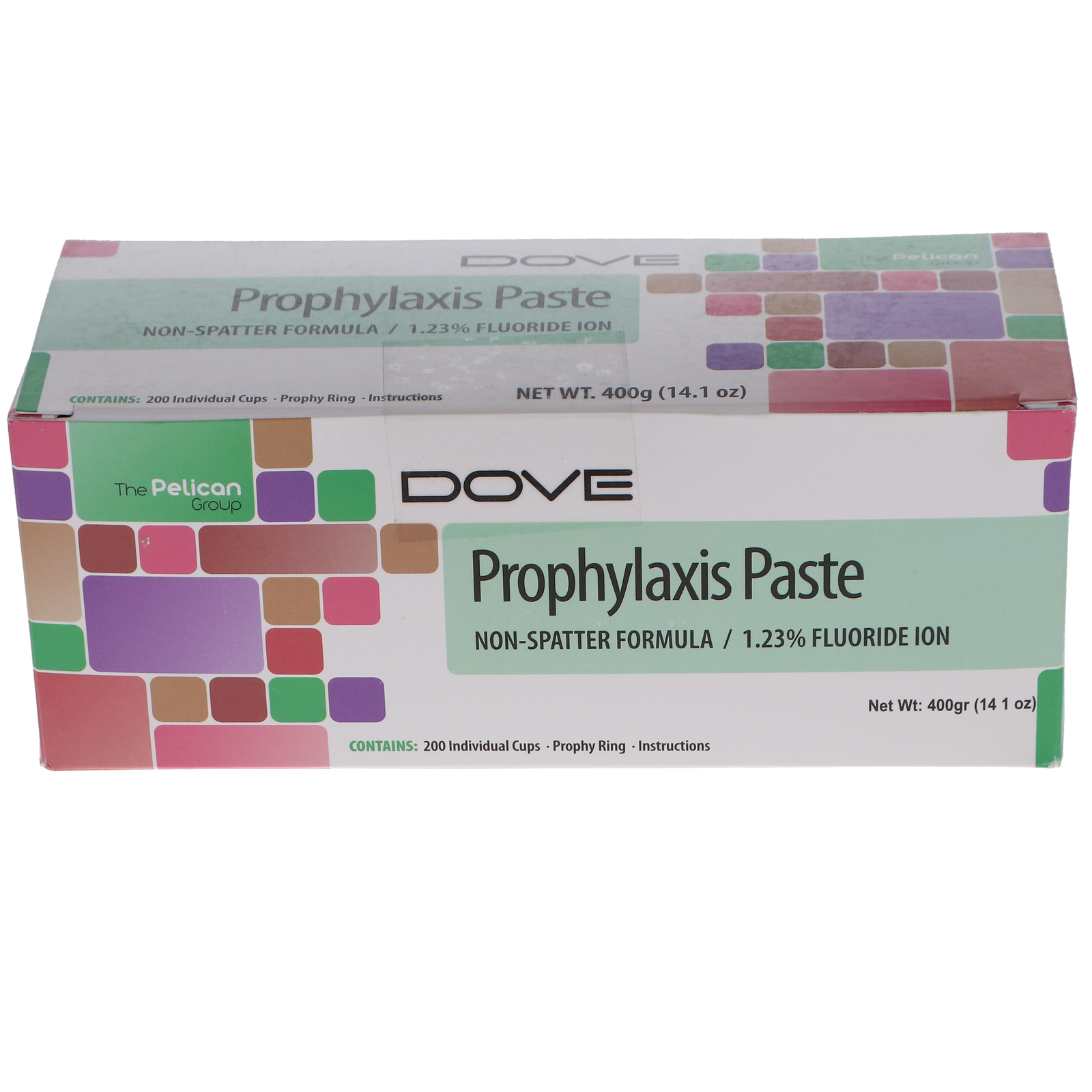 House Brand Dentistry 102015 HSB Dental Prophy Paste Cups Mint Coarse Grit 200Bx