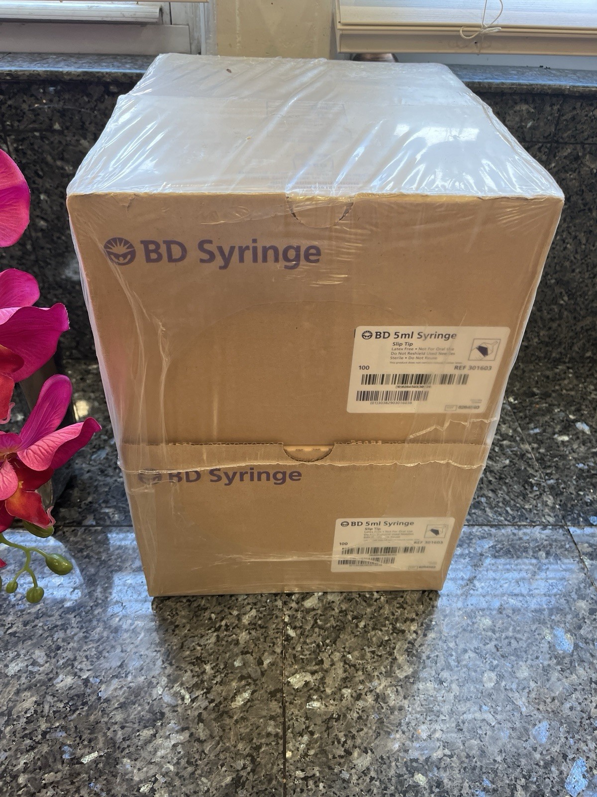 5ml Syringe Only Luer Lock Tip Sterile Disposable Latex Free 5cc 400 units