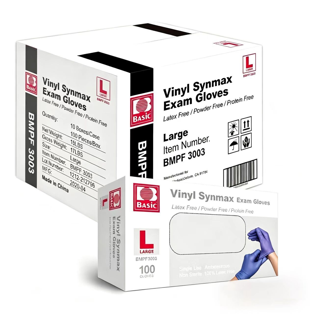Bulk 1000PCS Nitrile Exam Gloves Disposable Powder-Free Latex-Free Food Grade
