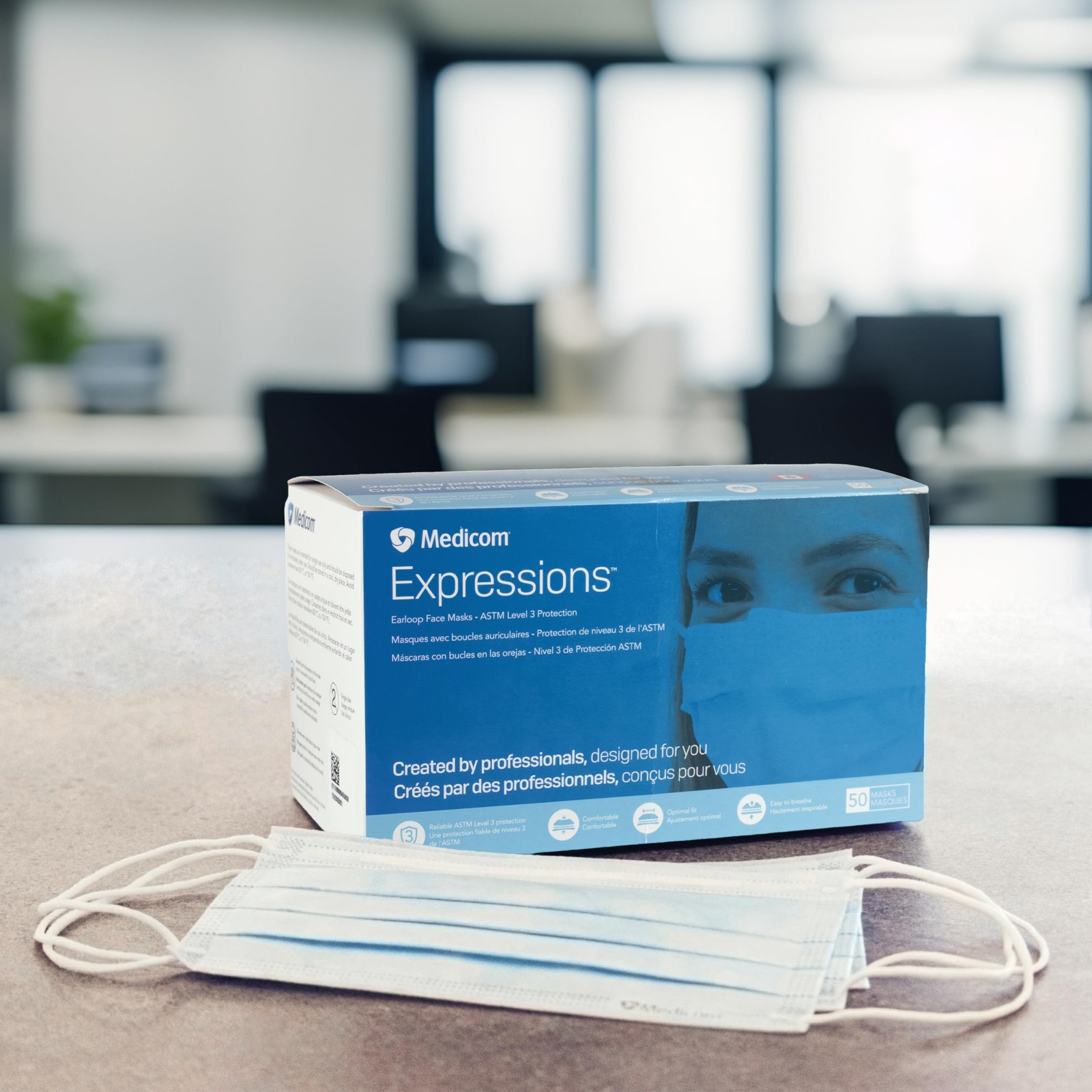 ASTM Level 3 Disposable Face Masks – Box of 50 ASTM Level 3, ≥98% BFE, 3-Ply …