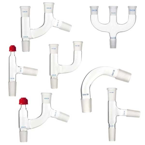 Glass Distillation Distilling Head Standard Joint Connector Chemistry Labware