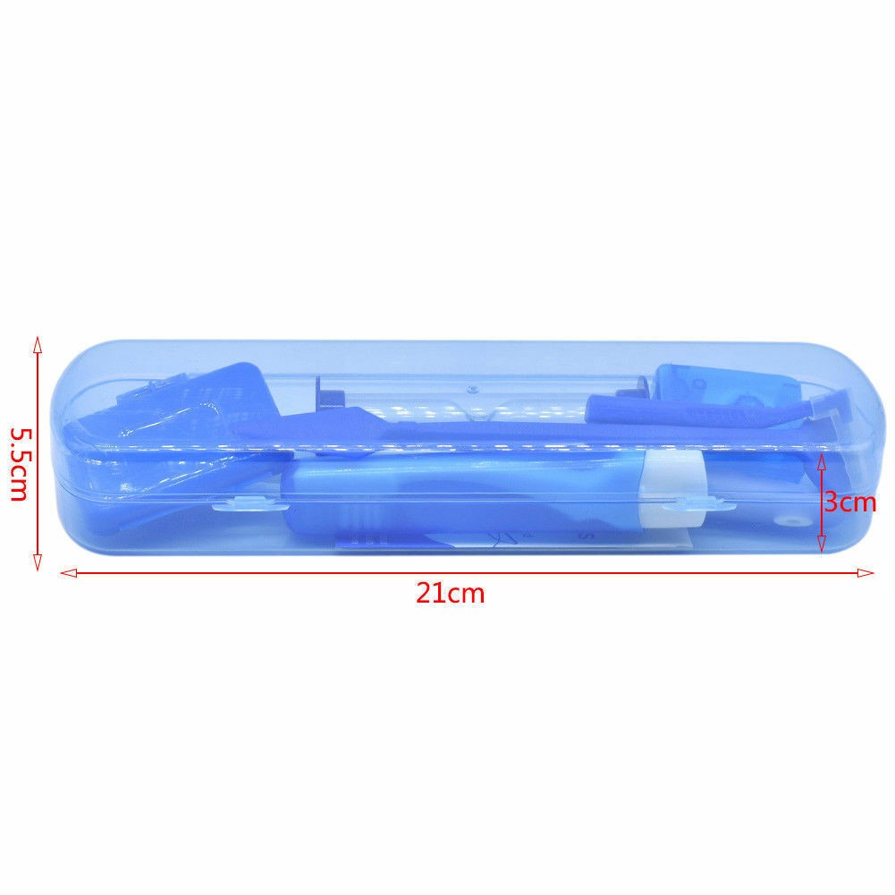 7 Pcs/Box Dental Teeth Oral Cleaning Care Orthodontic Kits Brush Floss 4 Colors