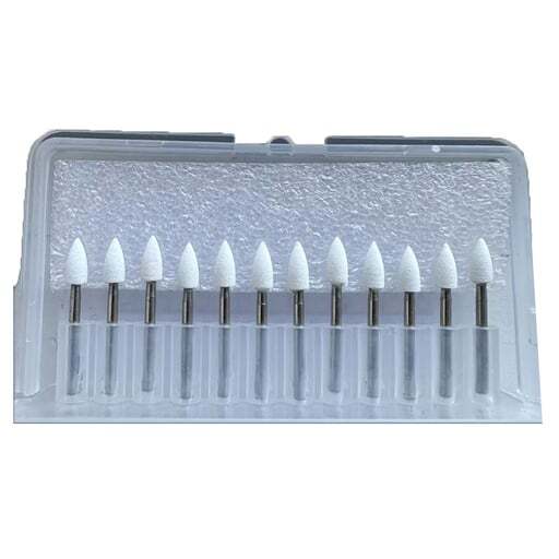 RMH3 Dental FG Aluminum Oxide White Finishing Stones, FL2, 12/Pk