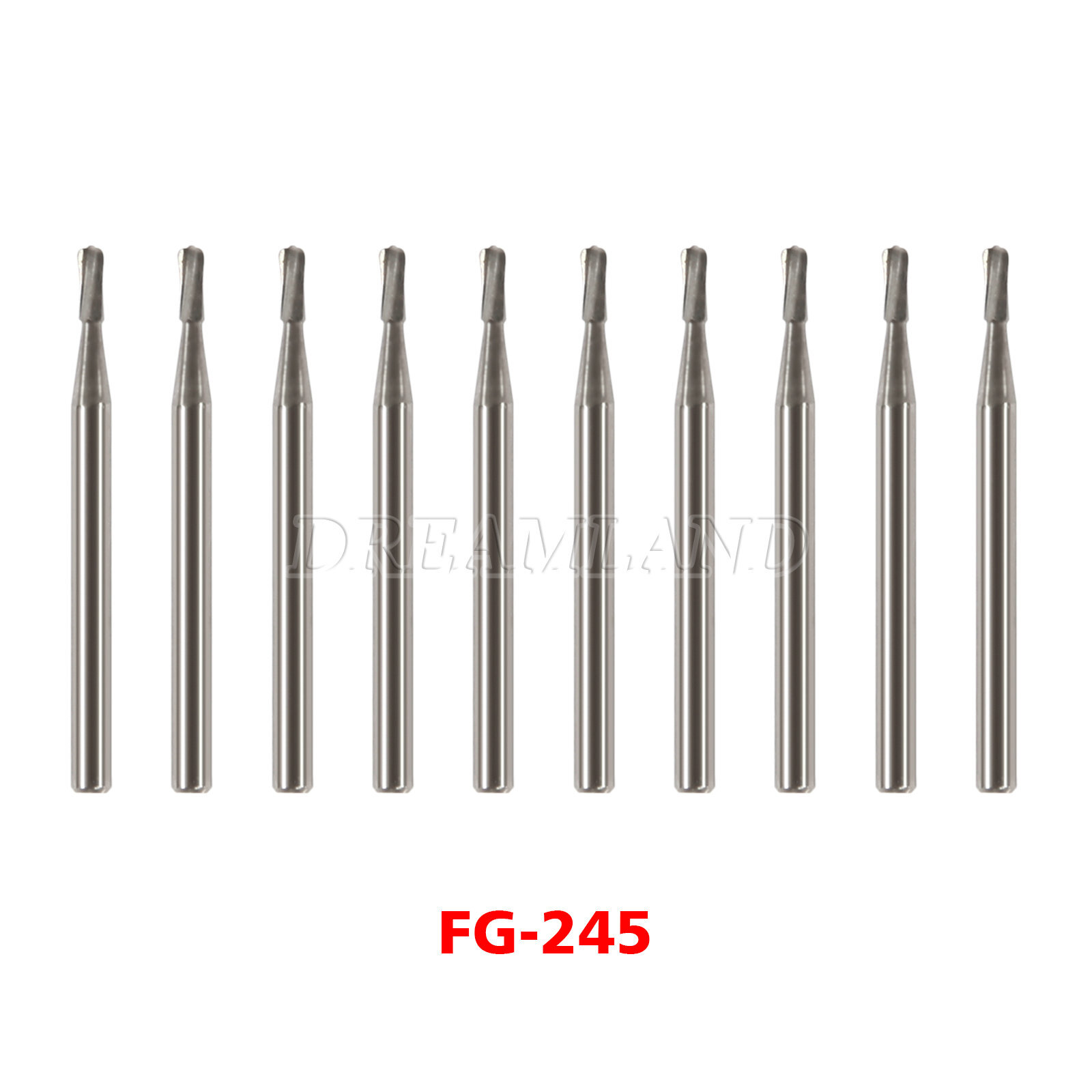 Dental Carbide Burs FG 245 High Speed Friction Grip Domed Fissure Fit Midwest