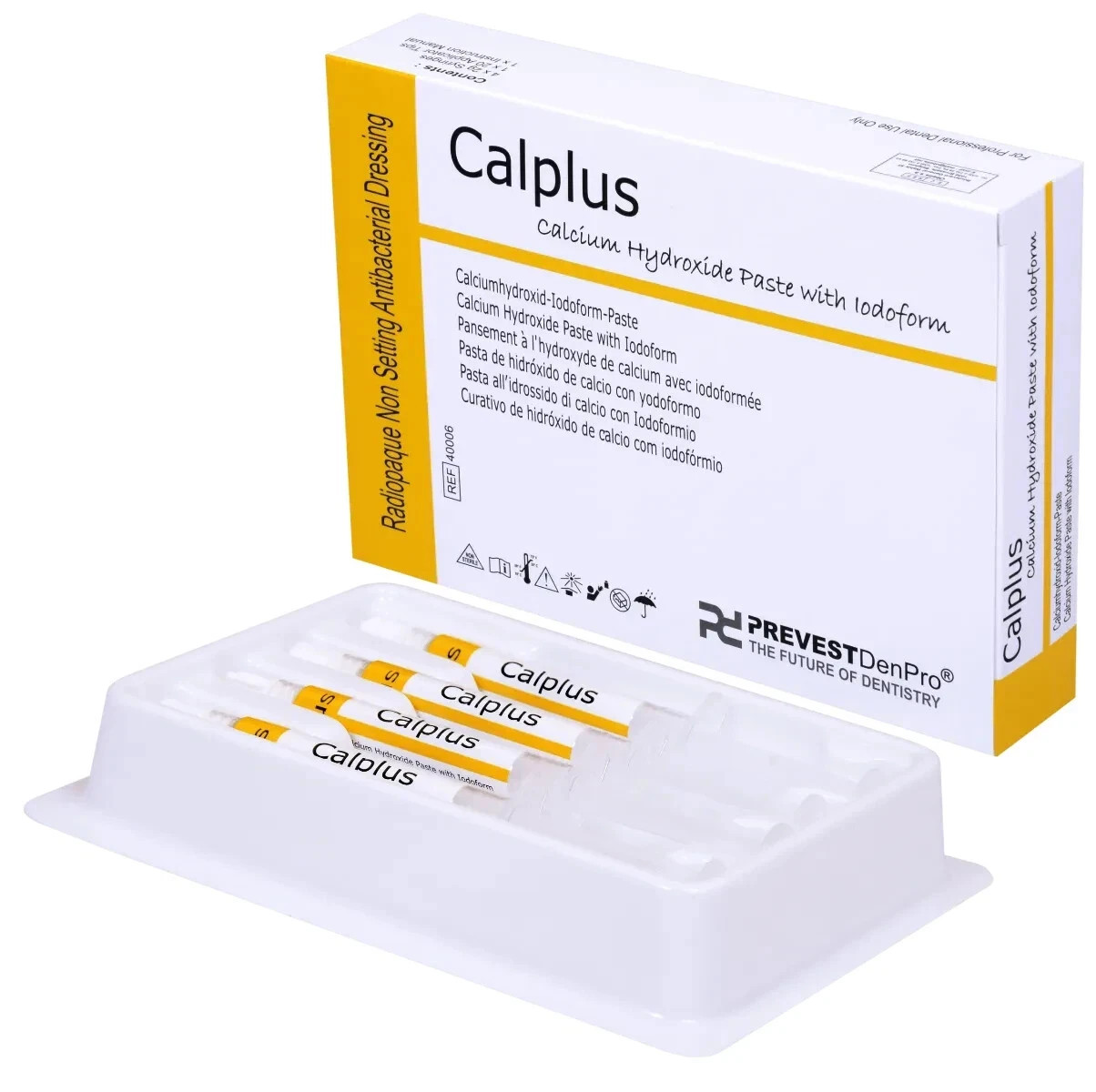 PREVEST DENPRO CALPLUS CALCIUM HYDROXIDE PASTE WITH IODOFORM 4x2gm FREE SHIPPING