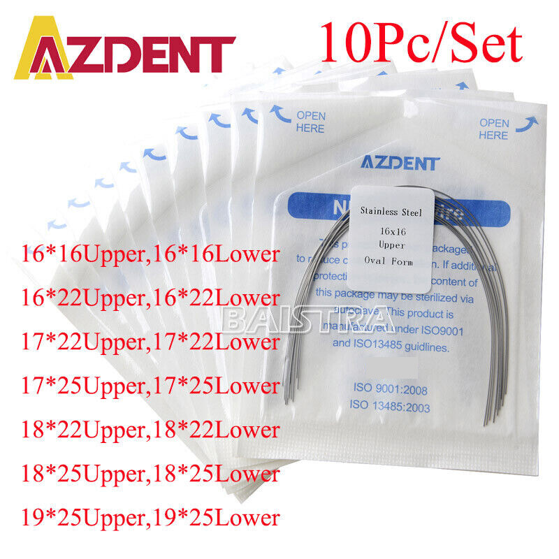 AZDENT Dental Orthodontic Arch Wire Rectangular Stainless steelFor Bracket