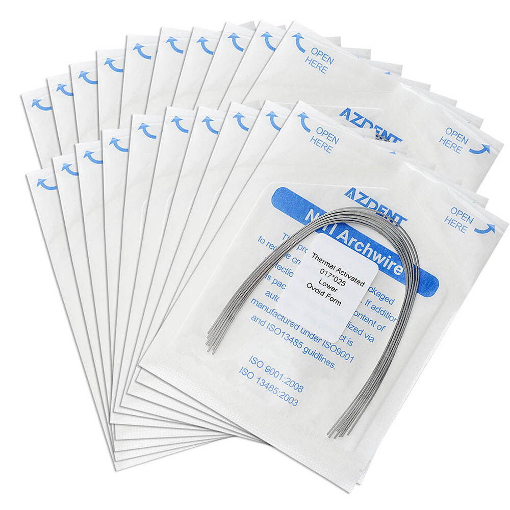 AZDENT Dental Orthodontic Heat Thermal Activated Niti Rectangular Arch Wires