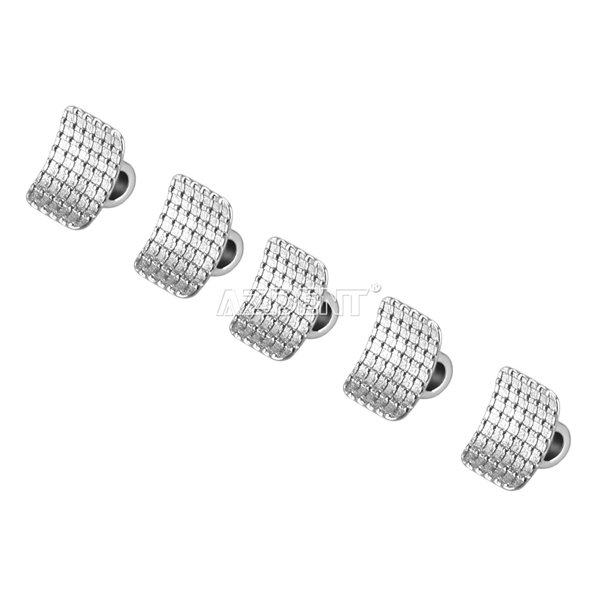 Dental Mono Ortho Direct Bond Round Base Lingual Buttons Eyelet Traction Hooks