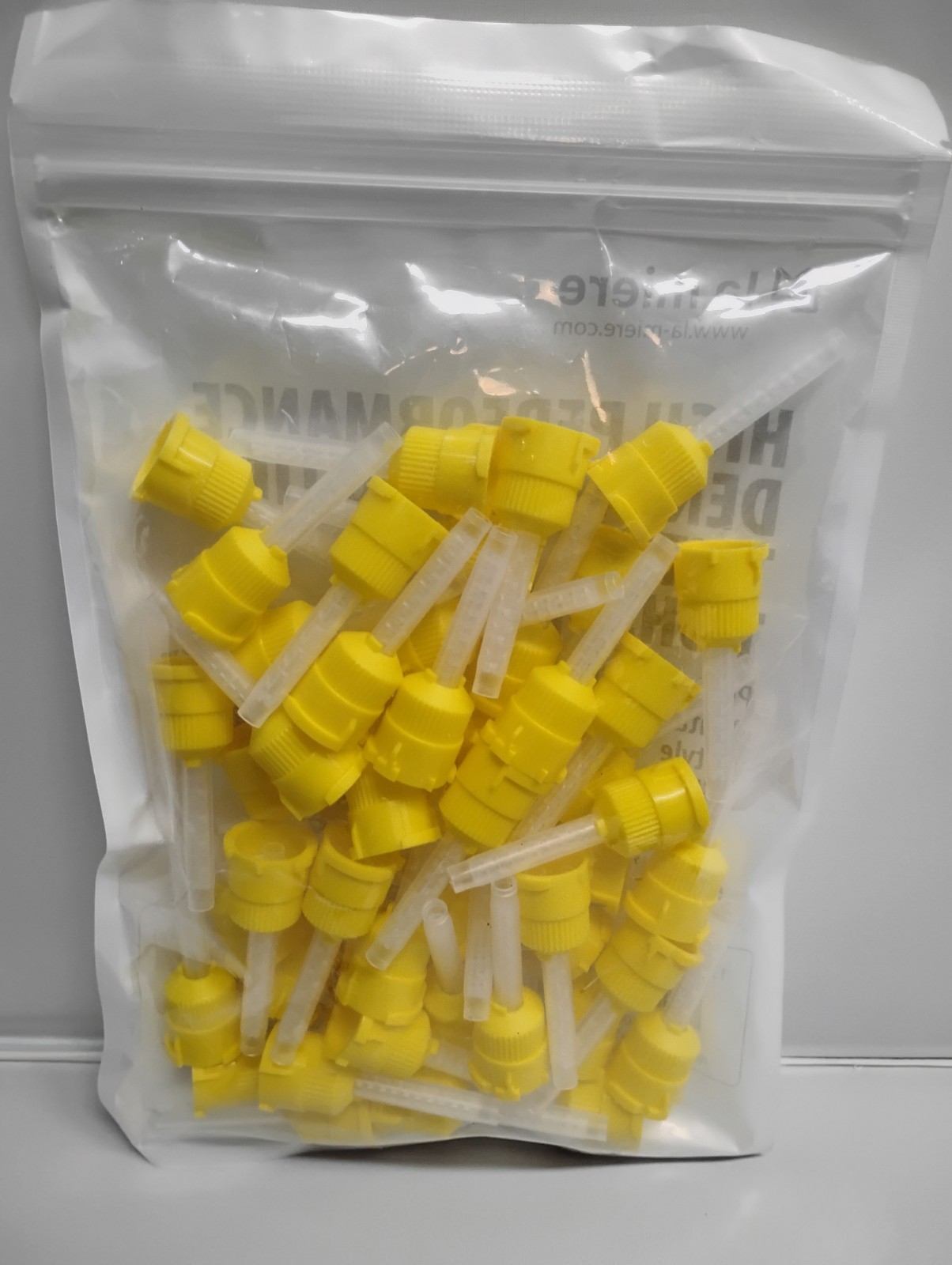 La Miere High Performance Dental Mixing Tips Short 4.5mm T-Style Yellow 50ct