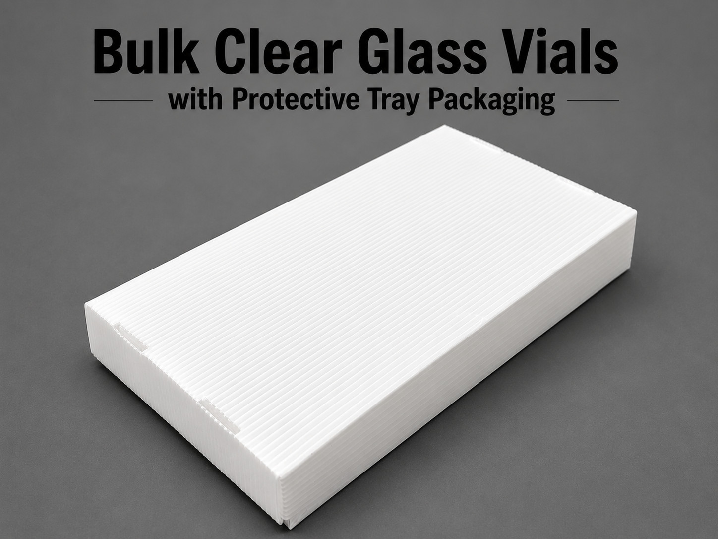 4000ps 10ml Clear Glass Headspace Vials Aluminum Crimp Caps 20mm Beveled Edge GS